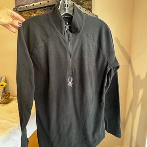 Spyder Men's Black Zip-Up Sweater